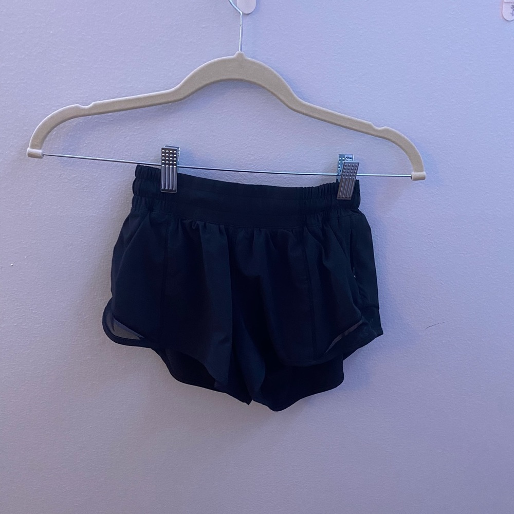 Lululemon Black hotty hot shorts
